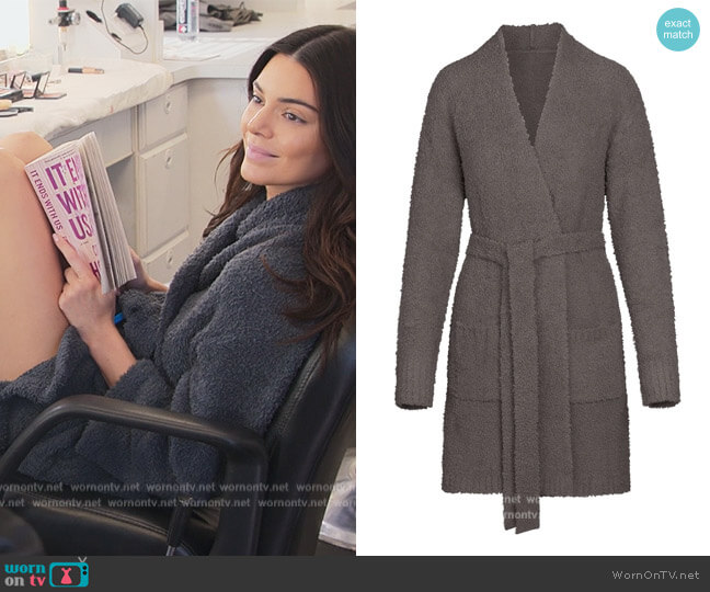 Skims Cozy Knit Short Robe worn by Kendall Jenner (Kendall Jenner) on The Kardashians