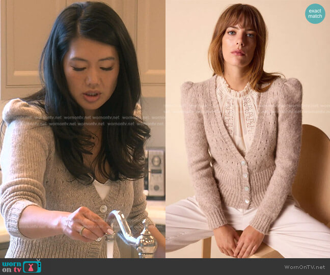 St. Roche Sissy Cardigan worn by Crystal Kung Minkoff on The Real Housewives of Beverly Hills