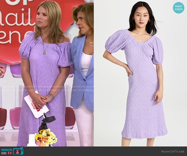 Garance Smocked Dress Stine Goya worn by Jenna Bush Hager on Today