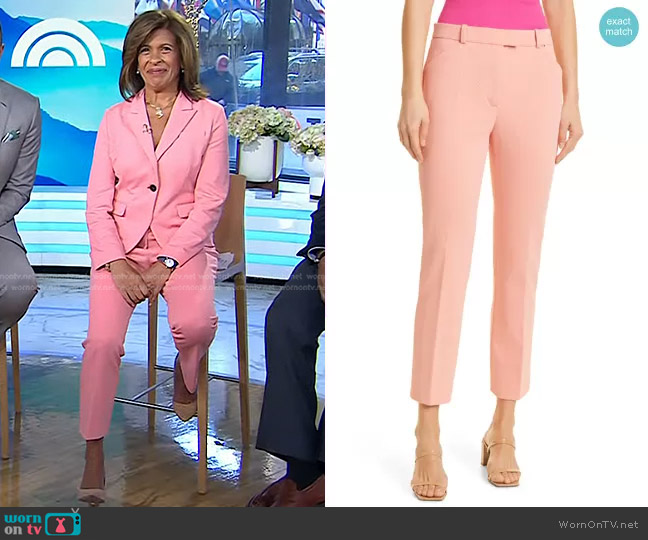 Boss Tatiani Crop Trousers worn by Hoda Kotb on Today