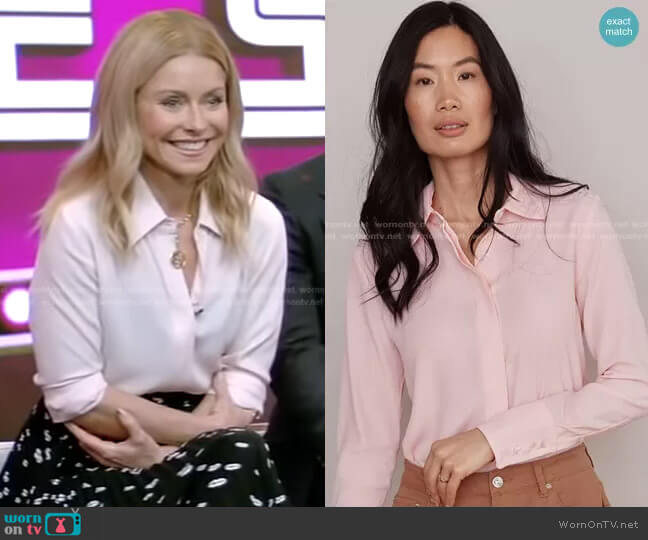 Numi The Simone Blouse worn by Kelly Ripa on Live with Kelly and Mark