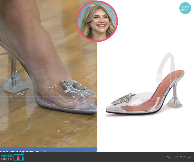VETASTE Crystal Slingback Pumps