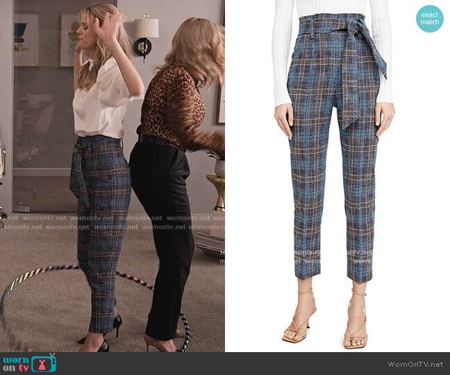 Veronica Beard Clerence Pants worn by Mallory (Brooklyn Decker) on Grace and Frankie