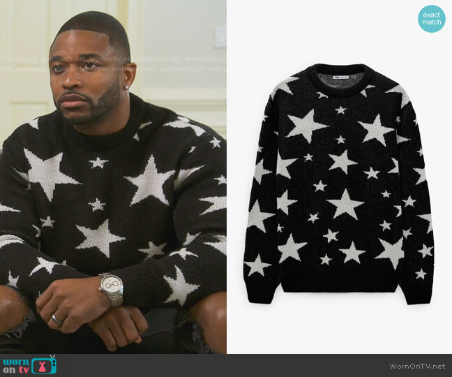 Zara Star Jacquard Sweater