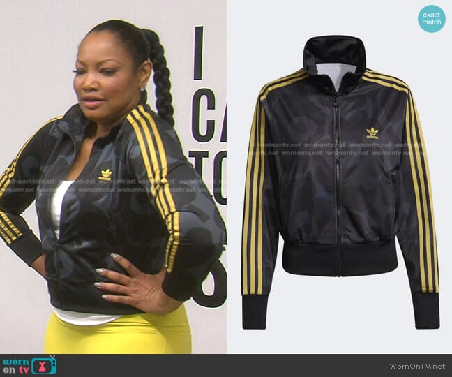 Adidas x Marimekko Firebird Track Jacket worn by Garcelle Beauvais on The Real Housewives of Beverly Hills