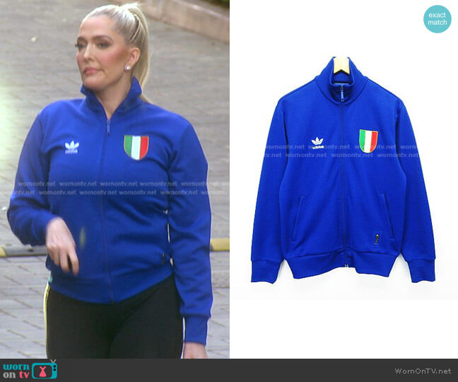 Adidas Italy Track Jacket worn by Erika Jayne on The Real Housewives of Beverly Hills