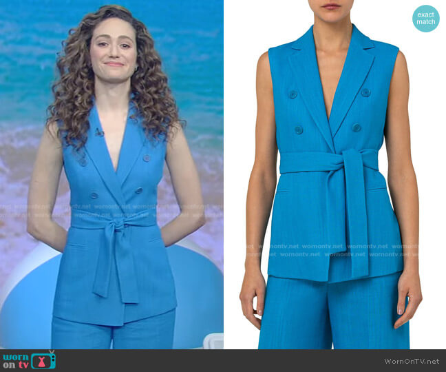 Akris Tailored Tie-Waist Vest