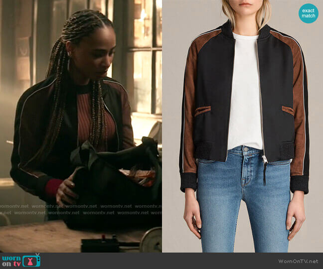All Saints Atley Bomber Jacket worn by Natalie Lane Irons (Tayler Buck) on Superman and Lois