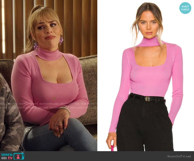 All The Ways Victoria Square Neck Bodysuit worn by Summer Dutkowsky (Busy Philipps) on Girls5eva
