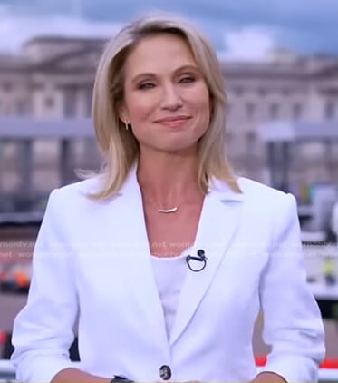 Amy’s white blazer on Good Morning America