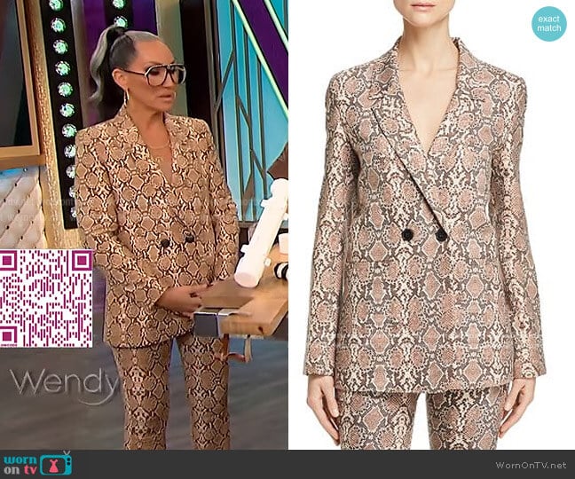 Anine Bing Snakeskin Blazer and Pants