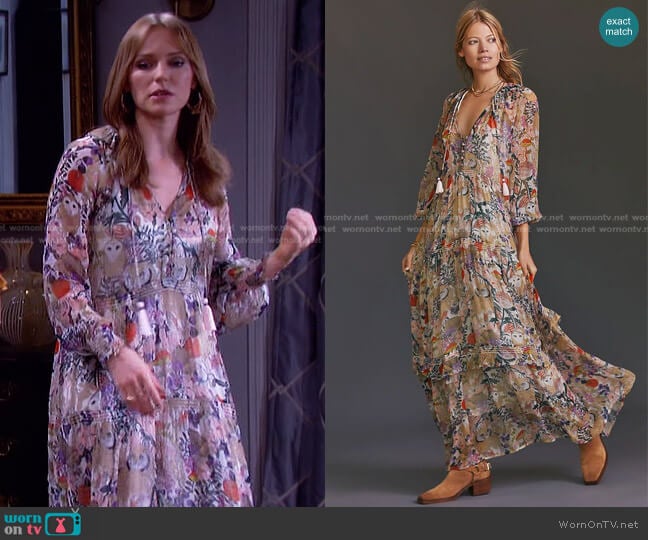 Anthropologie The Marais Dress worn by Abigail Deveraux (Marci Miller) on Days of our Lives