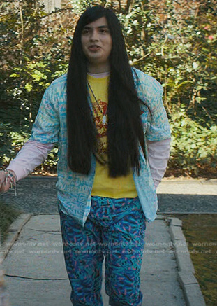 Argyle’s printed shirt on Stranger Things
