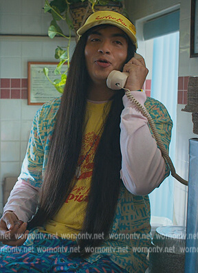 Argyle’s printed shirt on Stranger Things