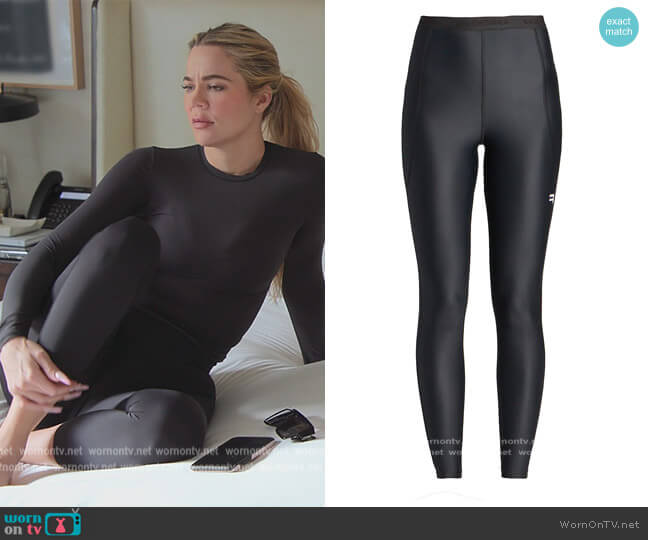 Balenciaga Logo Waist Leggings worn by Khloe Kardashian (Khloe Kardashian) on The Kardashians