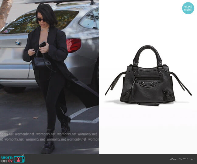 Balenciaga Neo Classic Mini Leather Crossbody worn by Kourtney Kardashian (Kourtney Kardashian) on The Kardashians
