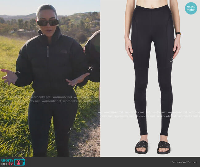 Balenciaga Tromp L'oeil Leggings worn by Kim Kardashian (Kim Kardashian) on The Kardashians