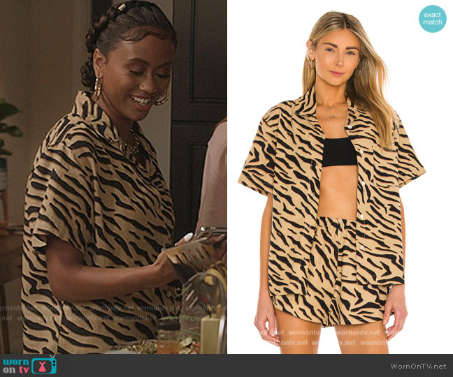 Beach Riot Kalani Top worn by Keisha (Netta Walker) on All American Homecoming