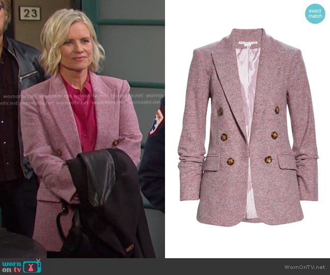 Veronica Beard Beacon Dickey Jacket worn by Kayla Brady (Mary Beth Evans) on Days of our Lives