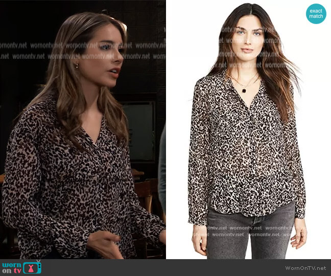Bella Dahl Leopard Print worn by Molly Lansing-Davis (Haley Pullos) on General Hospital