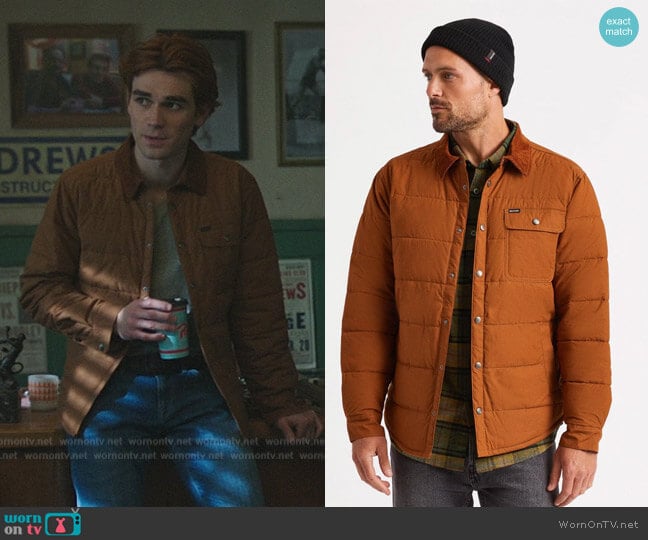 Brixton Cass Puffer Jacket worn by Archie Andrews (K.J. Apa) on Riverdale
