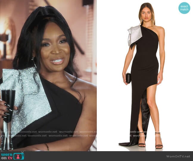 Bronx and Banco Stella Diamond Gown worn by Marlo Hampton on The Real Housewives of Atlanta