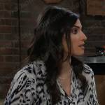 Brook-Lynn’s leopard print blouse on General Hospital