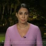 Cecilia purple tie waist pleated dress on Good Morning America