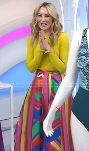 Chassie’s printed midi skirt on Today