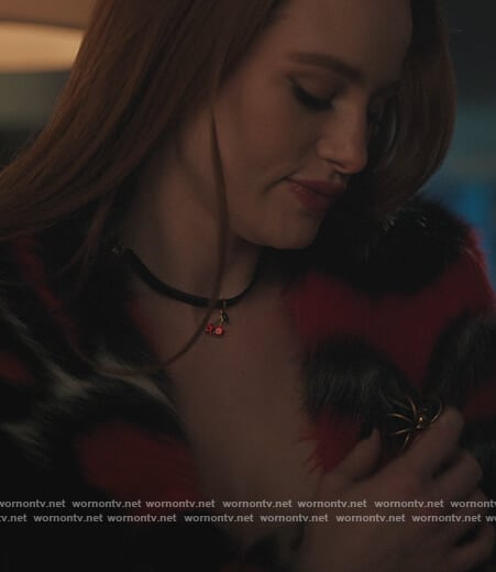 Cheryl’s cherry choker necklace on Riverdale