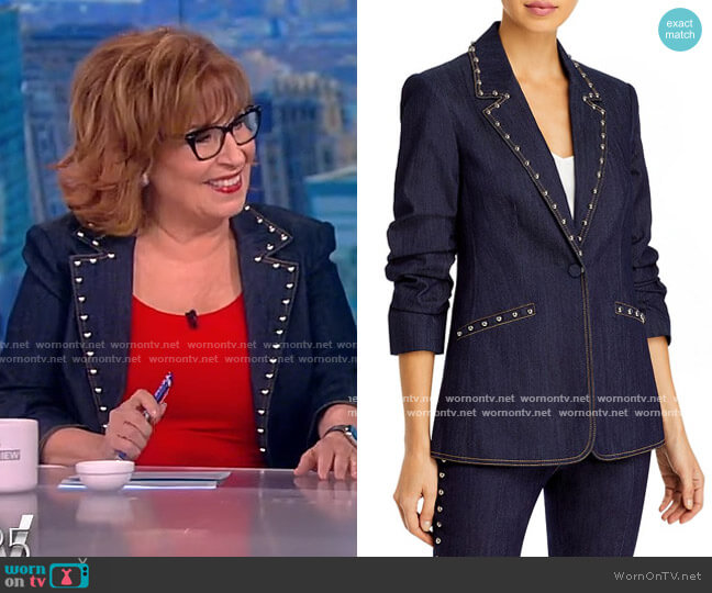 Cinq a Sept Studded Khloe Blazer worn by Joy Behar on The View