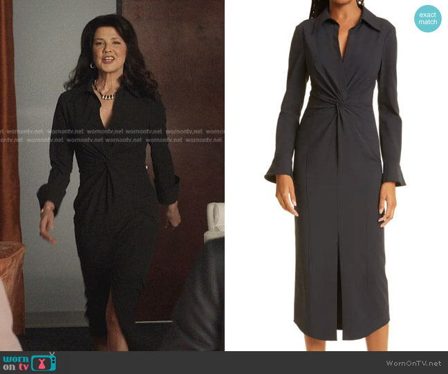 Cinq a Sept Mckenna Long Sleeve Midi Dress