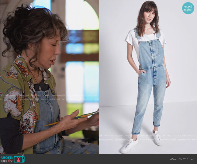 Current Elliott The Ranch Hand Overall worn by Frankie (Lily Tomlin) on Grace and Frankie