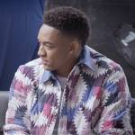 Damon’s printed quilted jacket on All American Homecoming