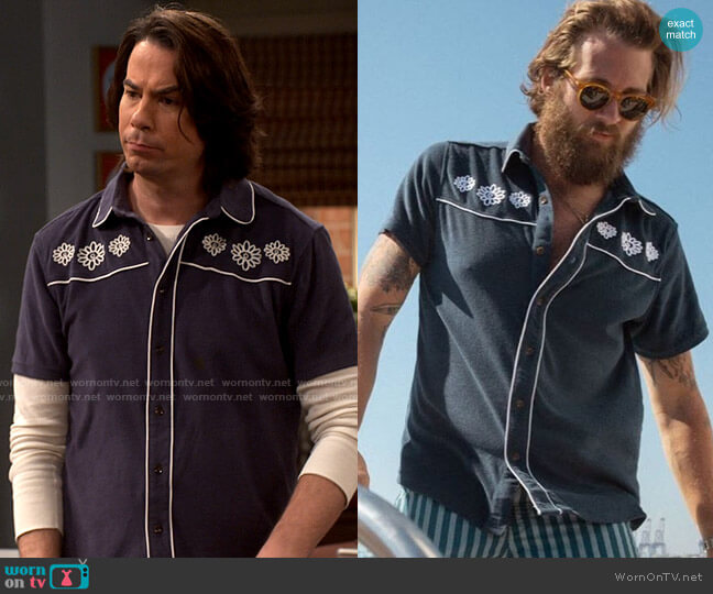 Dandy Del Mar Gaucho Shirt worn by Spencer Shay (Jerry Trainor) on iCarly