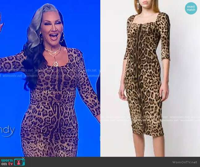 Dolce and Gabbana Leopard Silk Dress