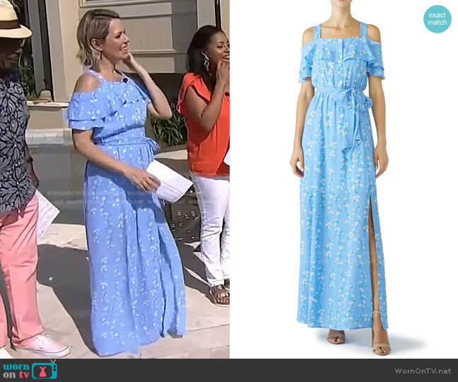 Draper James Daisy Printed Maxi Dress worn by Dylan Dreyer on Today