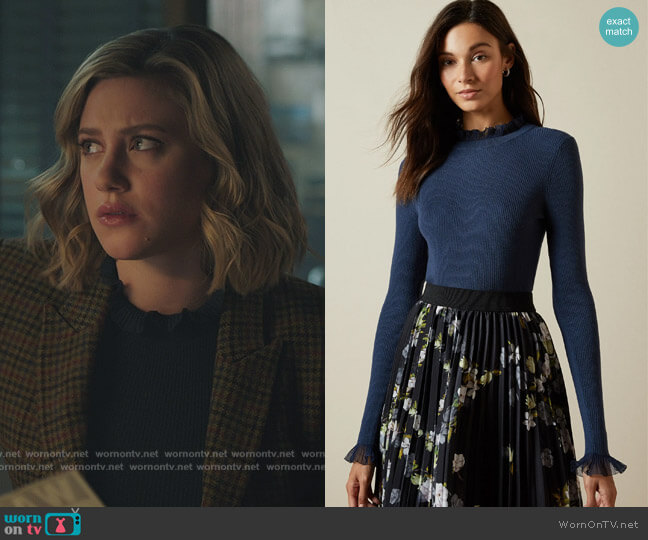 Ted Baker Dvana Sweater worn by Betty Cooper (Lili Reinhart) on Riverdale