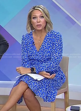 Dylan’s blue floral dress on Today