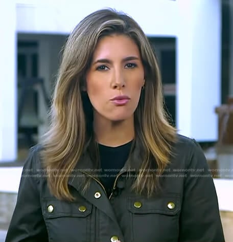 Elwyn Lopez’s dark green utility jacket on Good Morning America