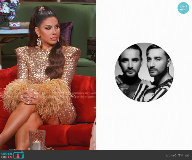 Estrada Twins Custom Dress worn by Jennifer Aydin on The Real Housewives of New Jersey