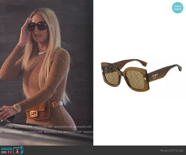 Fendi Acetate FF Sunglasses worn by Khloe Kardashian (Khloe Kardashian) on The Kardashians