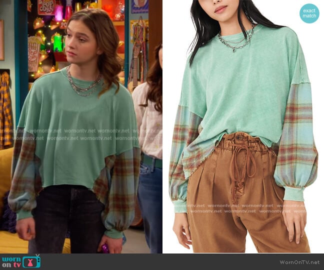 Free People Cotton Miley T-Shirt worn by Presley (Jayden Bartels) on Side Hustle