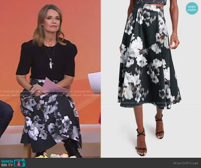 G. Label Rigby Circle Skirt worn by Savannah Guthrie on Today