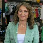 Ginger’s green striped blazer on Good Morning America