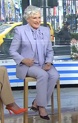 Glenn Close’s lilac blazer and pants on Today