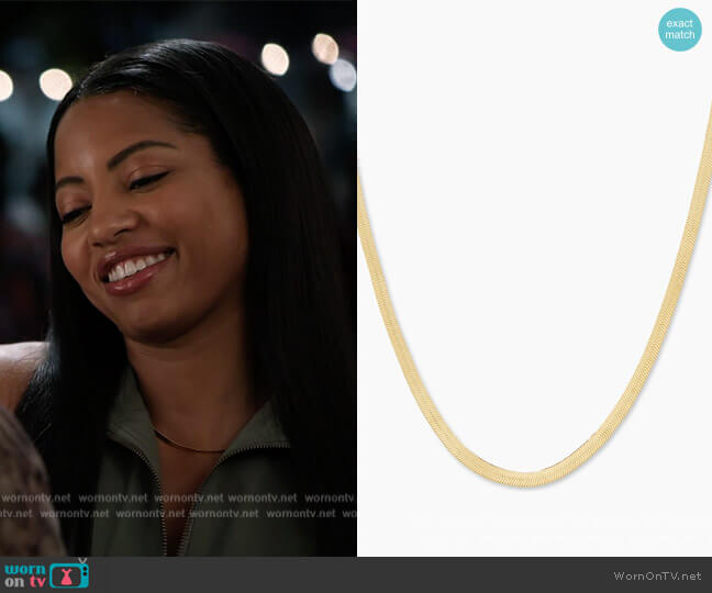 Gorjana Venice Necklace worn by Thea (Camille Hyde) on All American Homecoming