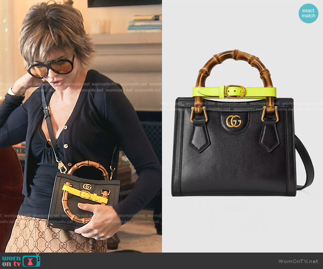 Gucci Diana mini tote bag worn by Lisa Rinna on The Real Housewives of Beverly Hills