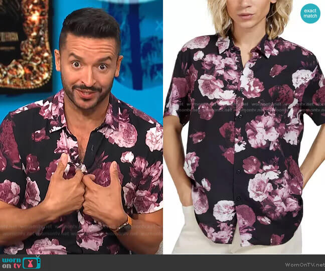 Guess Eco Blackout Floral Shirt