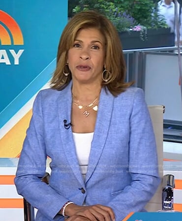 Hoda’s light blue blazer on Today